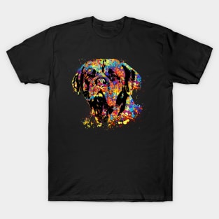 Colorful Dogue de Bordeaux T-Shirt